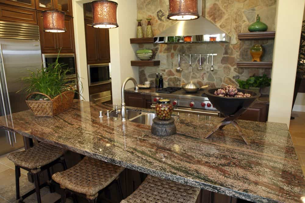 Imperial red granite for kitchen