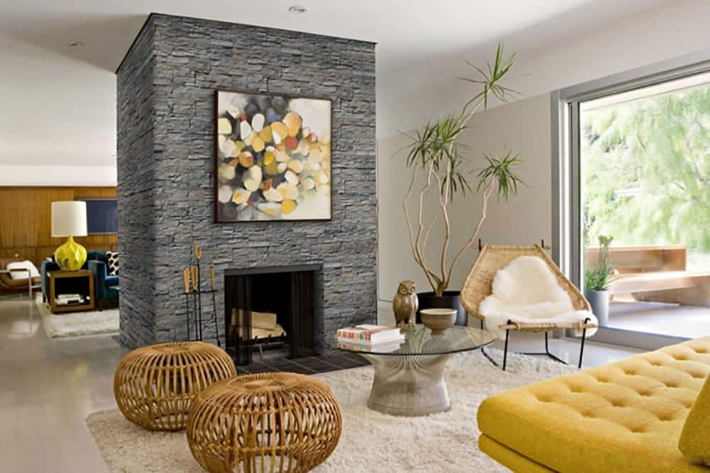 Stone design for living room