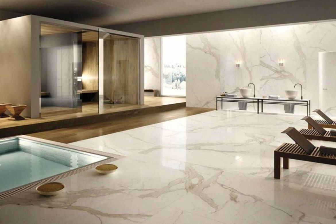 marble tiles and slab 77044 is an inimitable design element